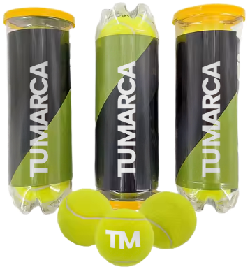Pelotas de tenis con marca propia